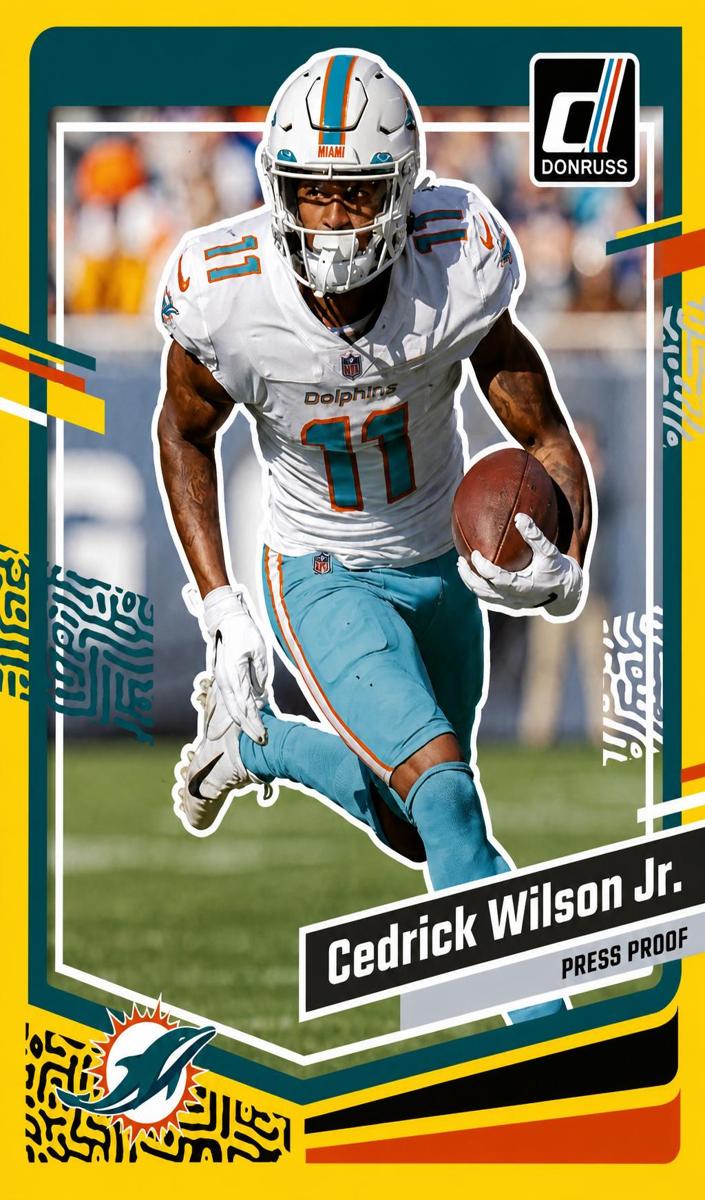 2023 Panini Donruss Football Press Proof Yellow Cedrick Wilson Jr. #181