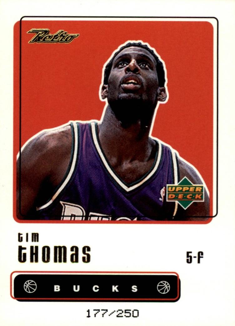 1999 Upper Deck Retro Basketball Gold Tim Thomas #65