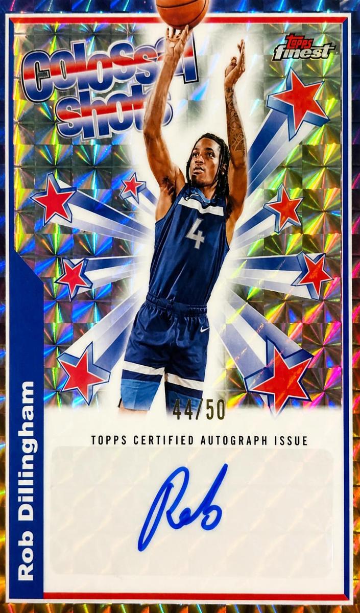 2024 Topps Finest Basketball Gold Geometric Refractor Rob Dillingham #BSA-RD