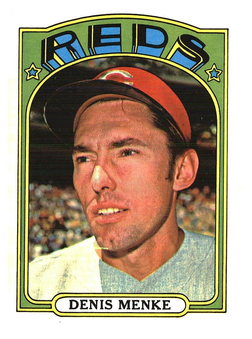 1972 Topps Baseball Denis Menke #586 PSA 9