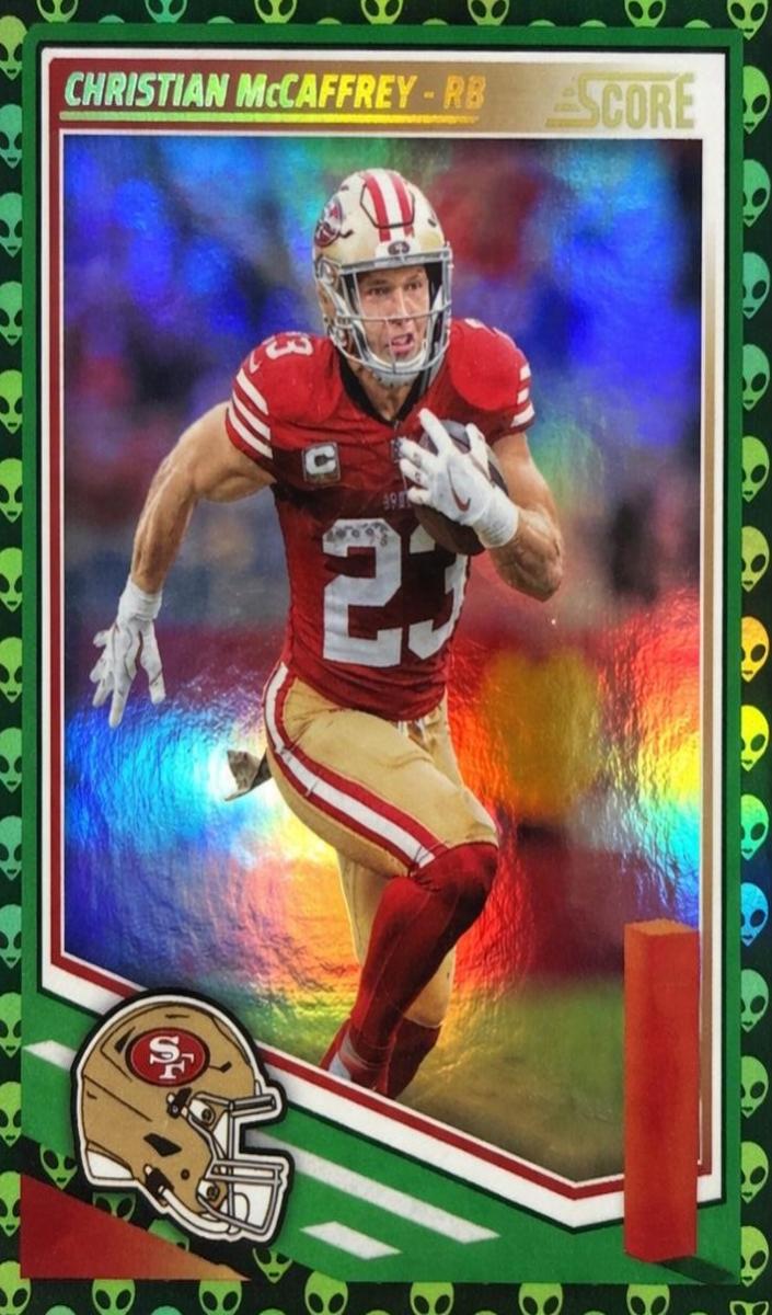 2025 Panini Score Football Extraterrestrial Christian McCaffrey #238