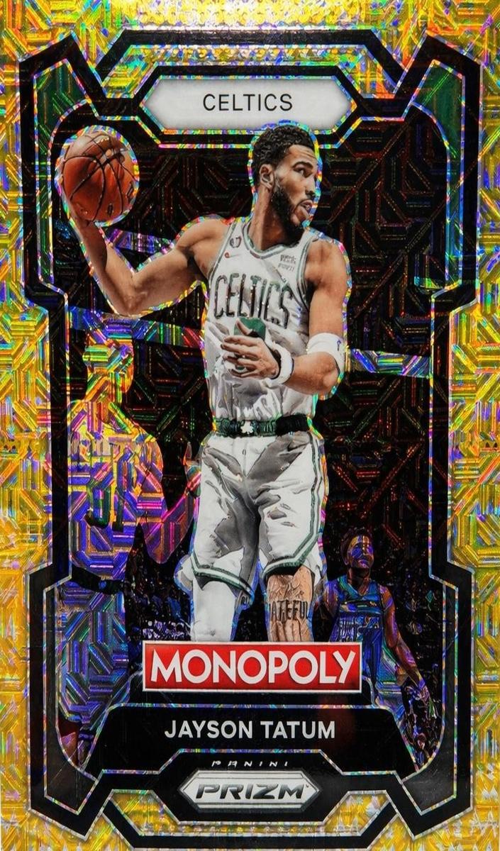 2023 Panini Prizm Monopoly Basketball Gold Millionaire Shimmer Jayson Tatum #7 PSA 10