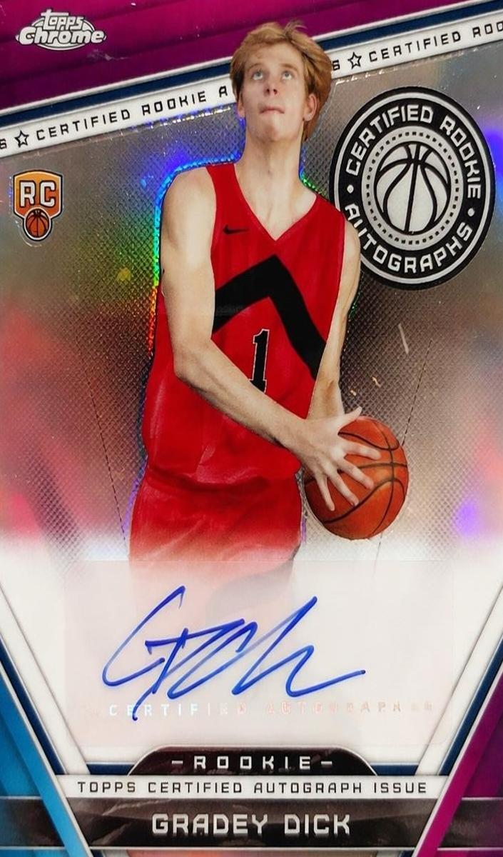 2023 Topps Chrome Basketball Refractor Gradey Dick #CRA-GD PSA 10