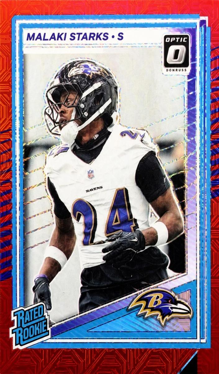 2025 Donruss Optic Football Red Mojo Malaki Starks #256