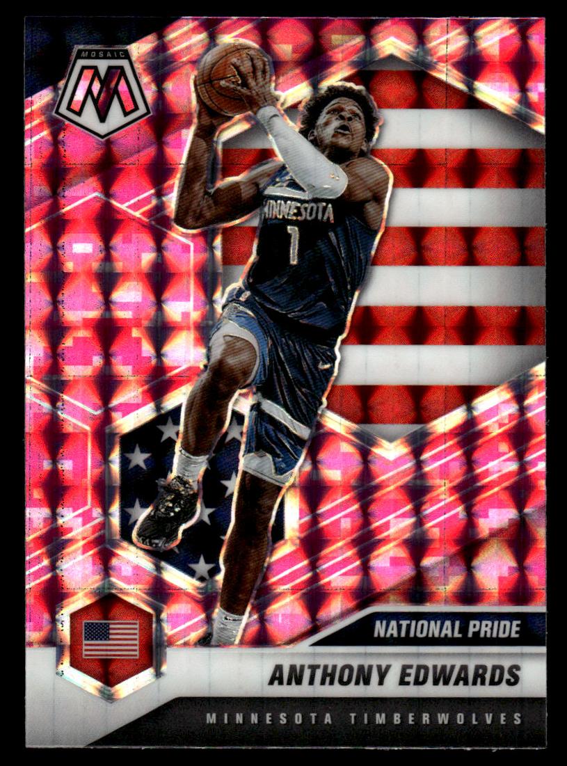 2020 Panini Mosaic Basketball Camo Pink Anthony Edwards #261 PSA 10
