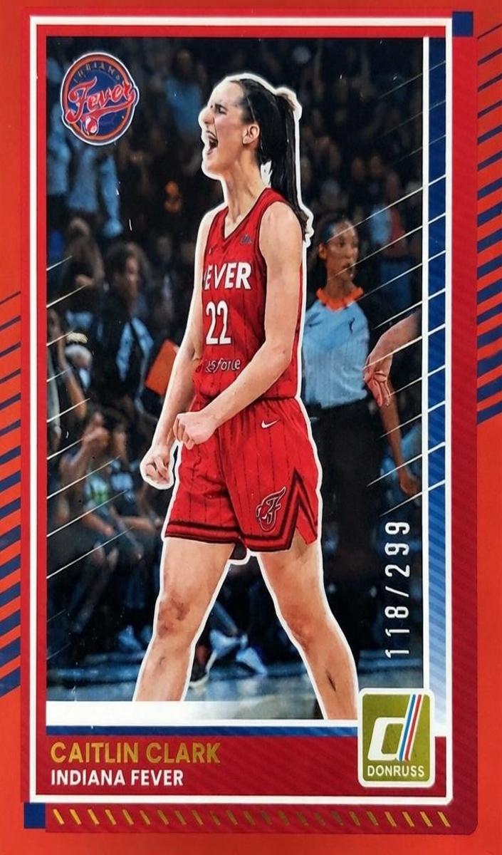 2025 Panini Donruss WNBA Basketball Red Holo Caitlin Clark #47 PSA 9