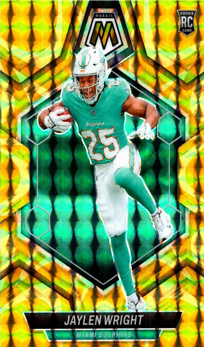 2024 Panini Mosaic Football Reactive Yellow Jaylen Wright #383
