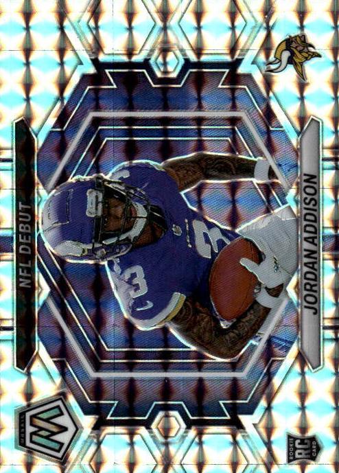 2023 Panini Mosaic Football Mosaic Jordan Addison #ND-14 PSA 9