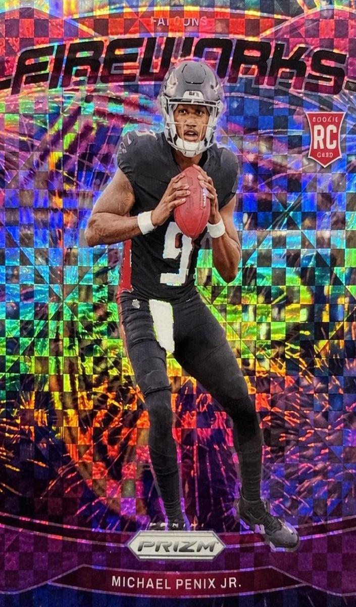 2024 Panini Prizm Football Purple Power Michael Penix Jr. #16 PSA 9