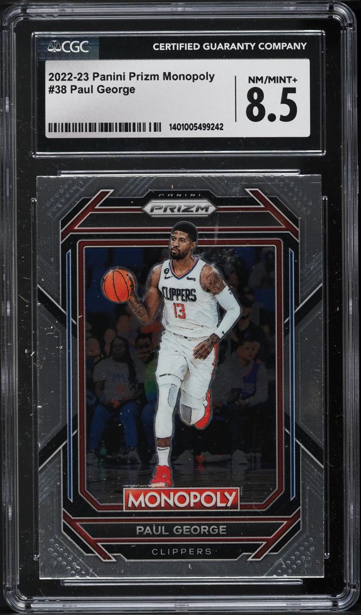 2022 Panini Prizm Monopoly Basketball Paul George #38 CGC 8.5