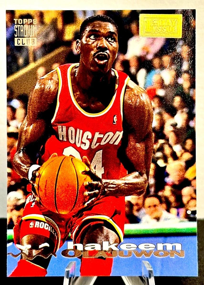 1993 Topps Stadium Club Basketball First Day Issue Hakeem Olajuwon #89