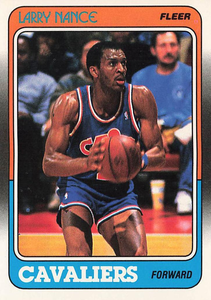 1988 Fleer Basketball Larry Nance #24 PSA 9