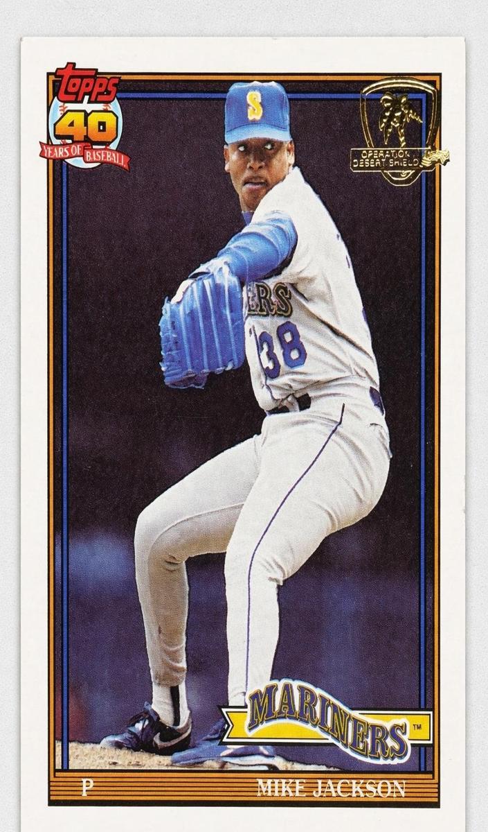1991 Topps Baseball Mike Jackson #534 PSA 9