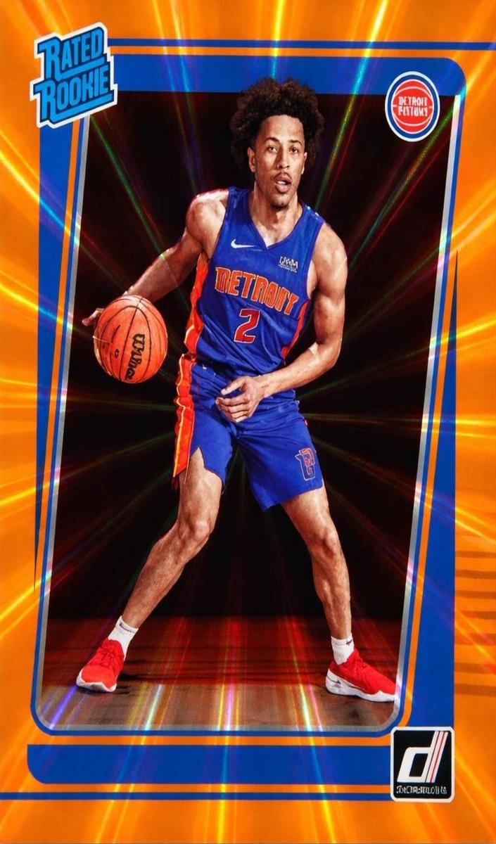 2021 Panini Donruss Basketball Holo Orange Laser Cade Cunningham #211