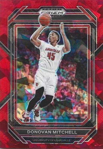 2023 Panini Prizm Draft Picks Basketball Red Ice Donovan Mitchell #66