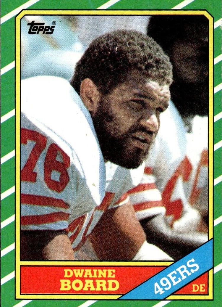 1986 Topps Football Dwaine Board #166
