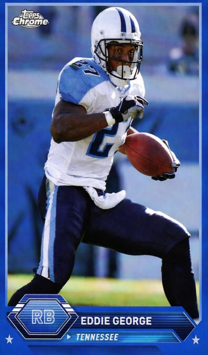 2023 Topps Composite Football Blue Refractor Eddie George #34 PSA 10
