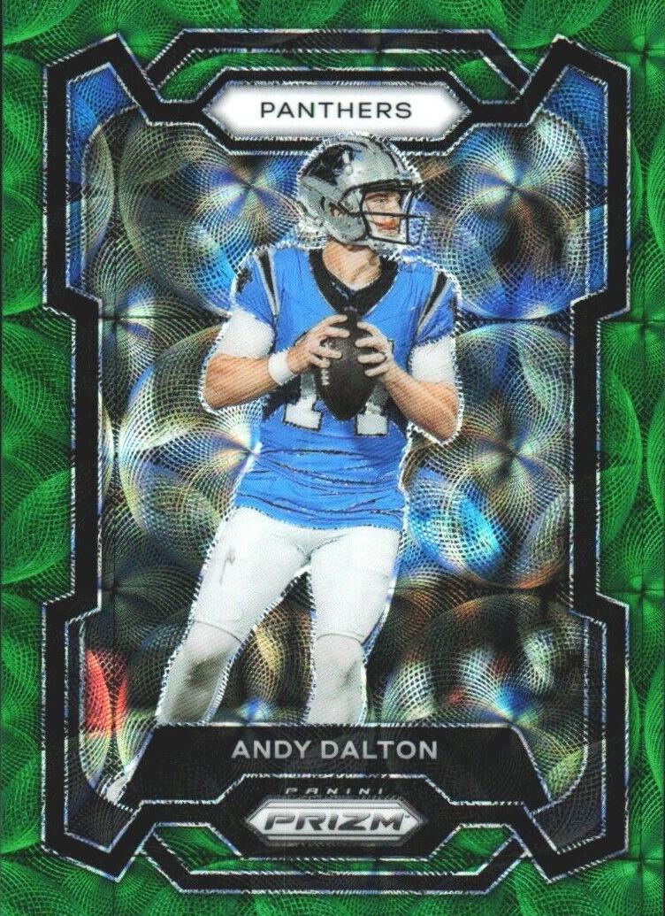 2023 Panini Prizm Football Green Scope Andy Dalton #38