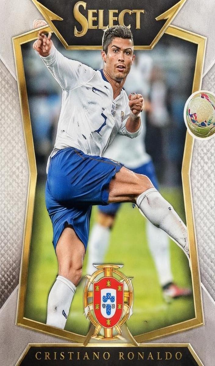 2015 Panini Select Soccer White Jersey Cristiano Ronaldo #36