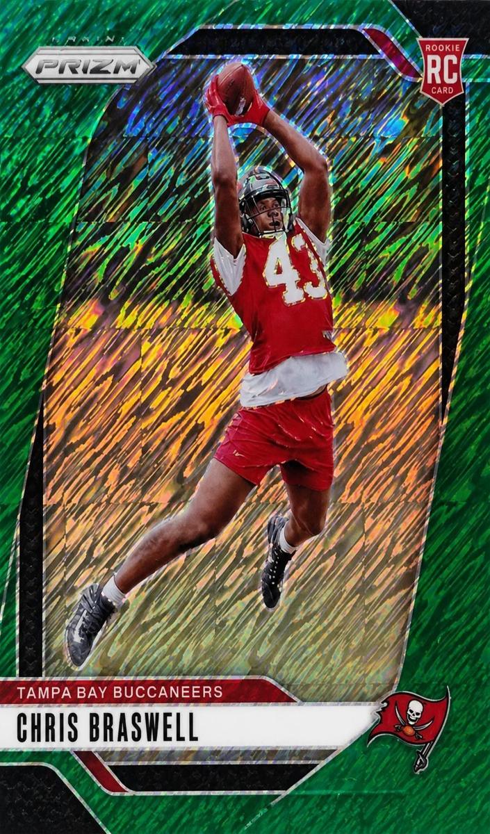 2024 Panini Prizm Football Green Shimmer Chris Braswell #320