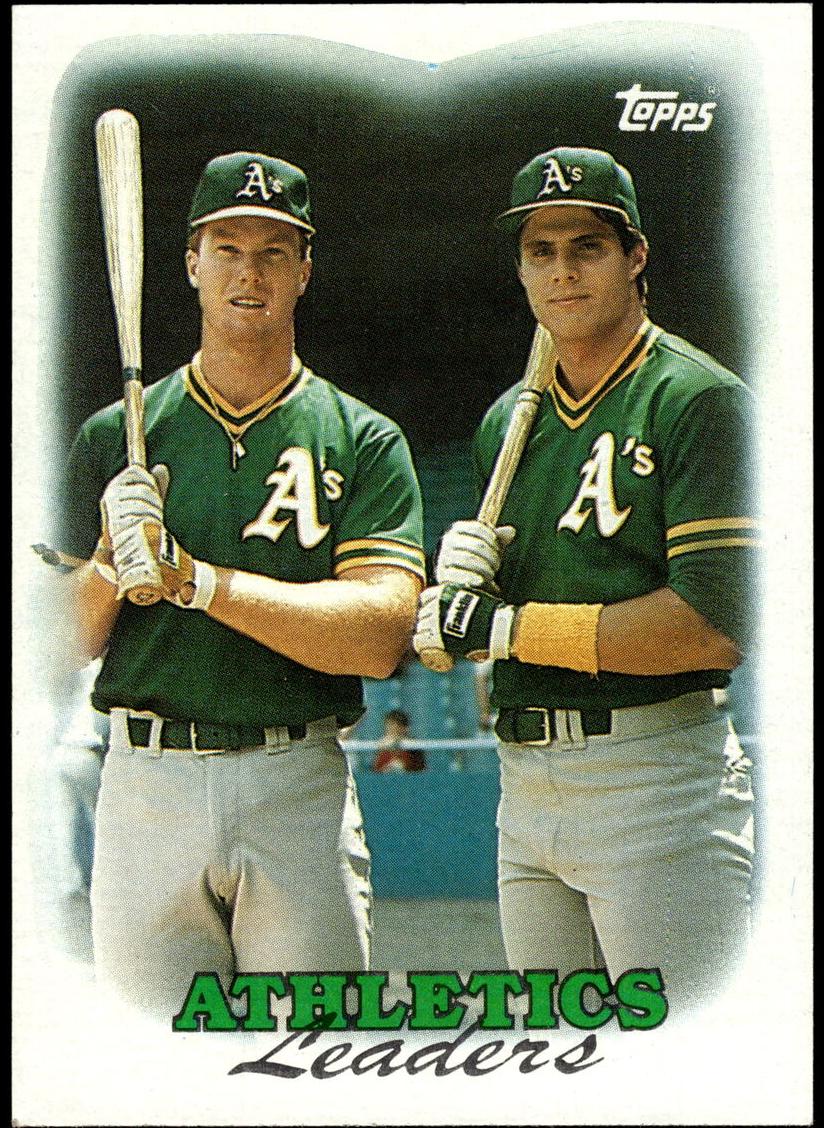 1988 Topps Baseball A's Leaders #759 PSA 10