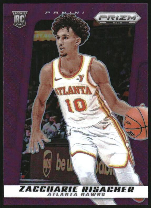2024 Panini Prizm Deca Basketball Purple Zaccharie Risacher #76