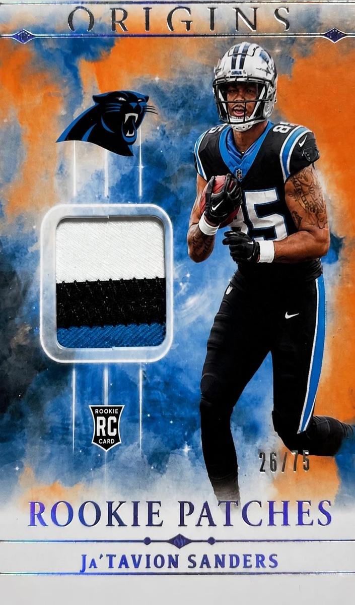 2024 Panini Origins Football Orange Ja'Tavion Sanders #RPT-JSA
