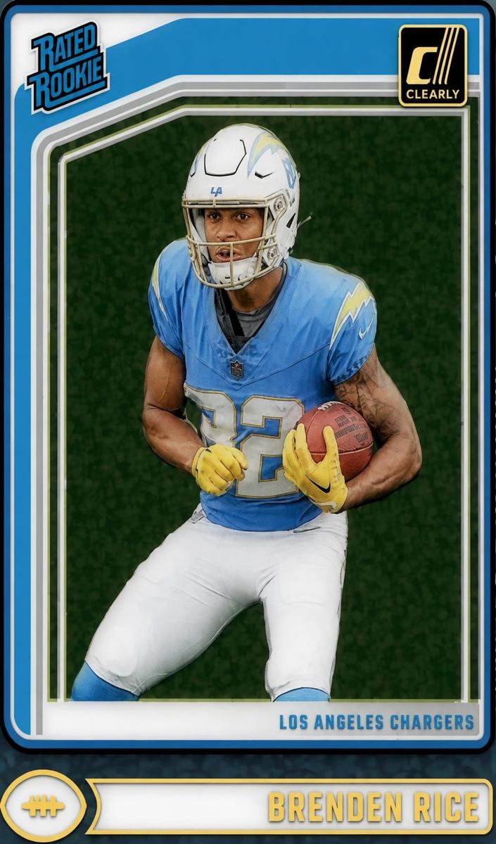 2024 Panini Clearly Donruss Football Team Logos Brenden Rice #99