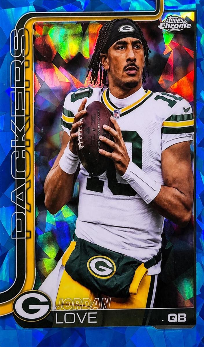 2025 Topps Chrome Sapphire Football Jordan Love #109