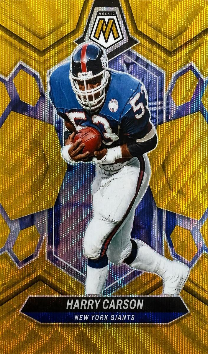 2024 Panini Mosaic Football Gold Wave Harry Carson #234