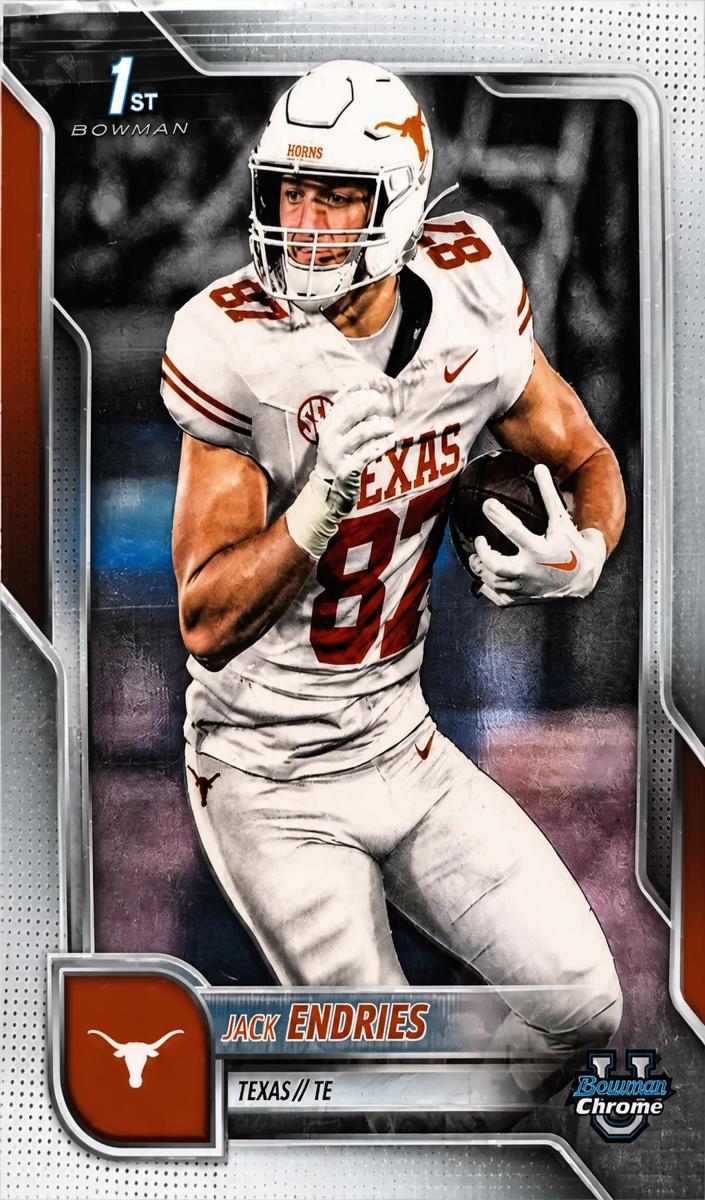 2025 Bowman Chrome University Football Jack Endries #78