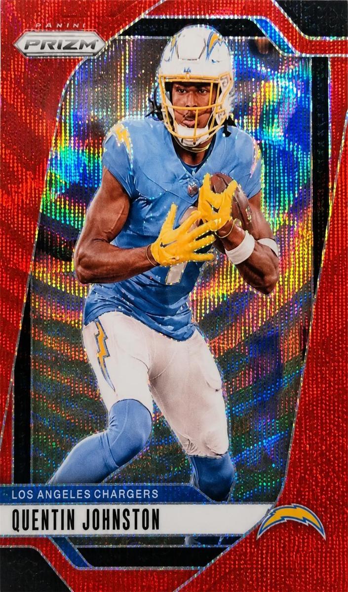 2024 Panini Prizm Football Red Wave Quentin Johnston #160