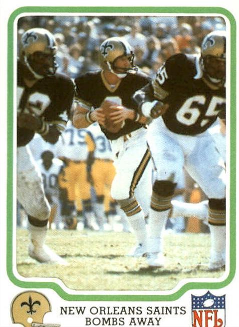 1979 Fleer Team Action Football New Orleans Saints #33 PSA 9