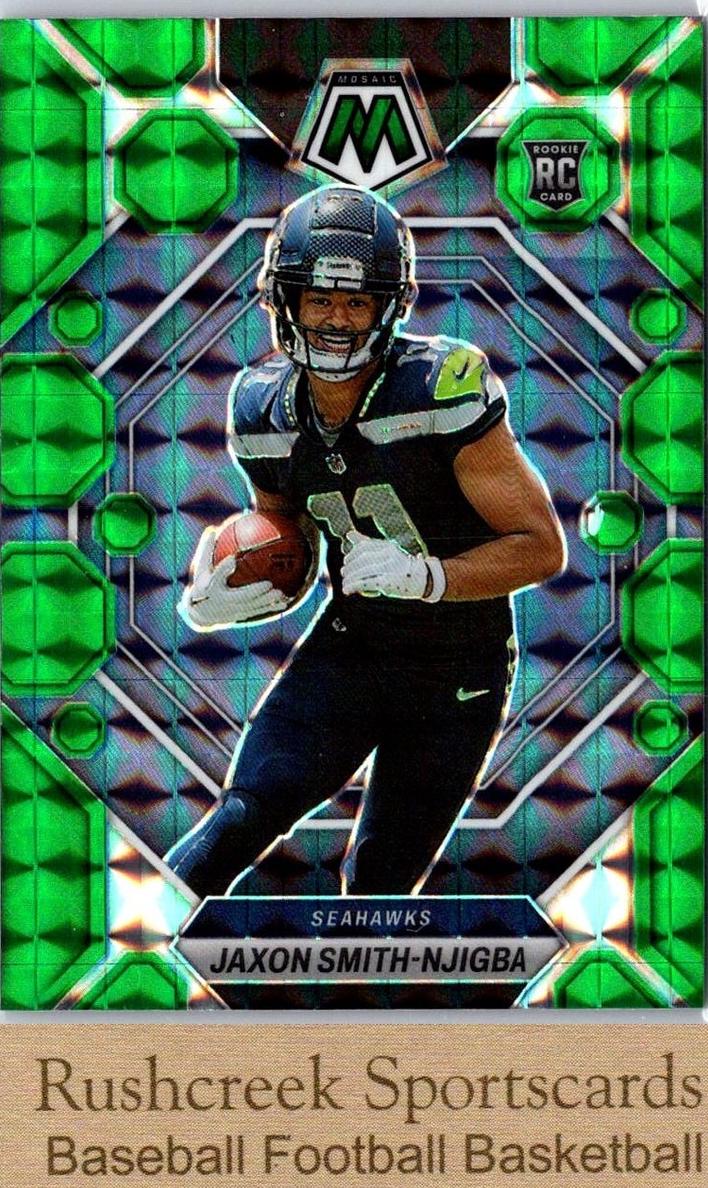 2023 Panini Mosaic Football Green Jaxon Smith-Njigba #331 PSA 9