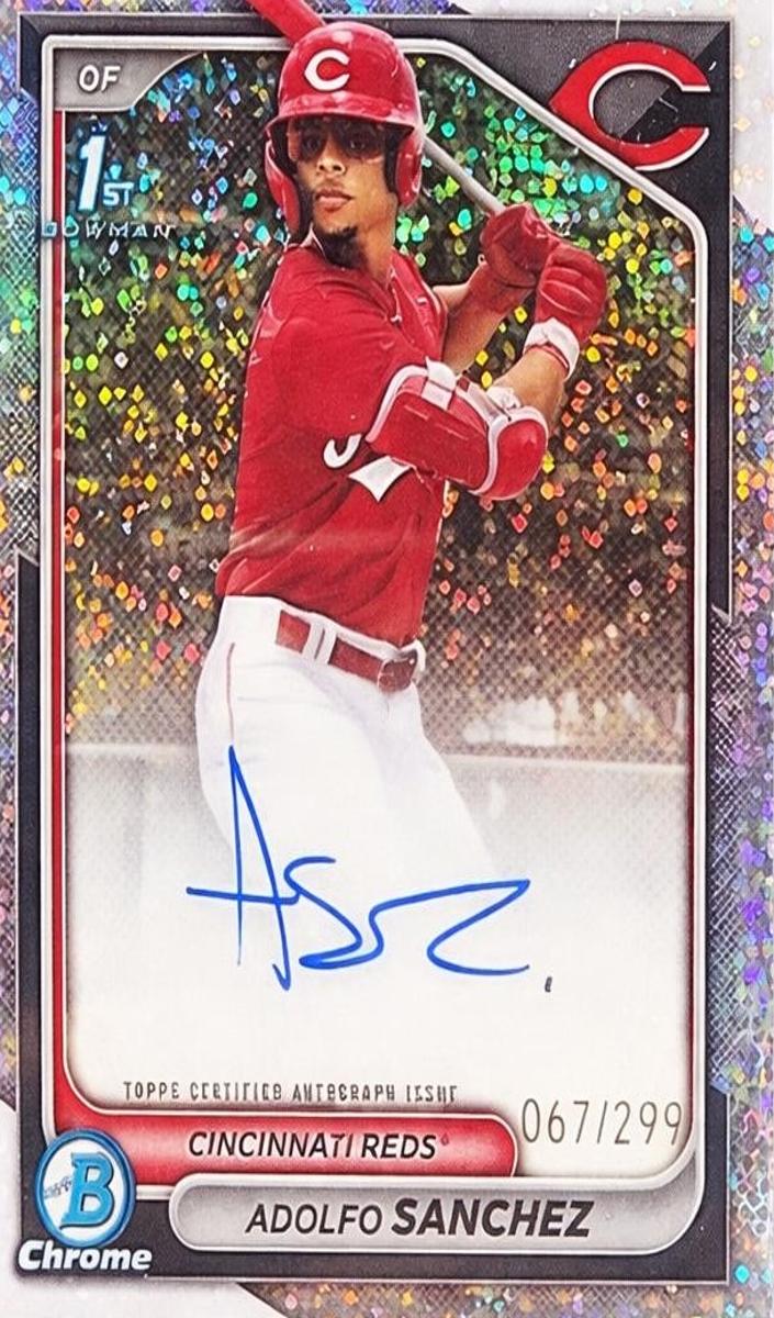 2024 Bowman Chrome Baseball Speckle Adolfo Sanchez #CPA-AS