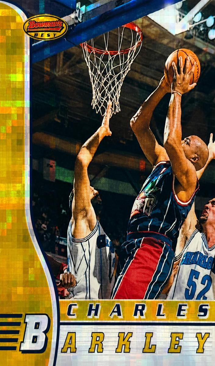 1996 Bowman's Best Basketball Atomic Refractor Charles Barkley #46