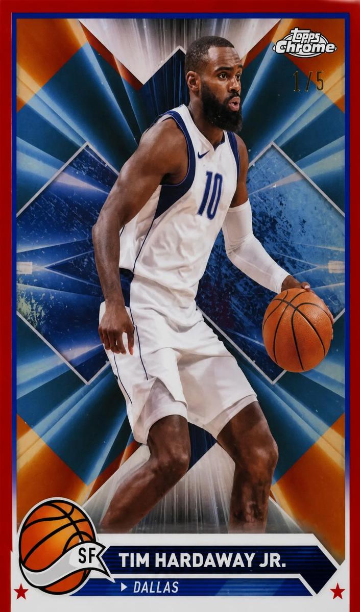 2023 Topps Chrome Basketball Red Refractor Tim Hardaway Jr. #188