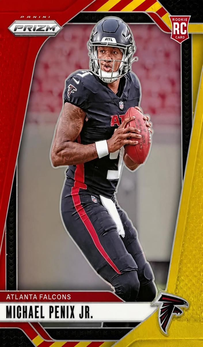2024 Panini Prizm Football Red and Yellow Michael Penix Jr. #378 PSA 8.5