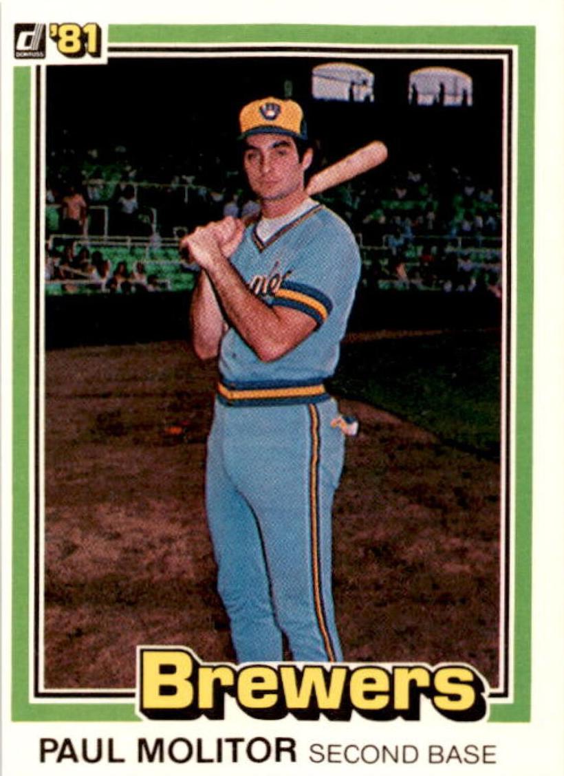 1981 Donruss Baseball Paul Molitor #203 PSA 10