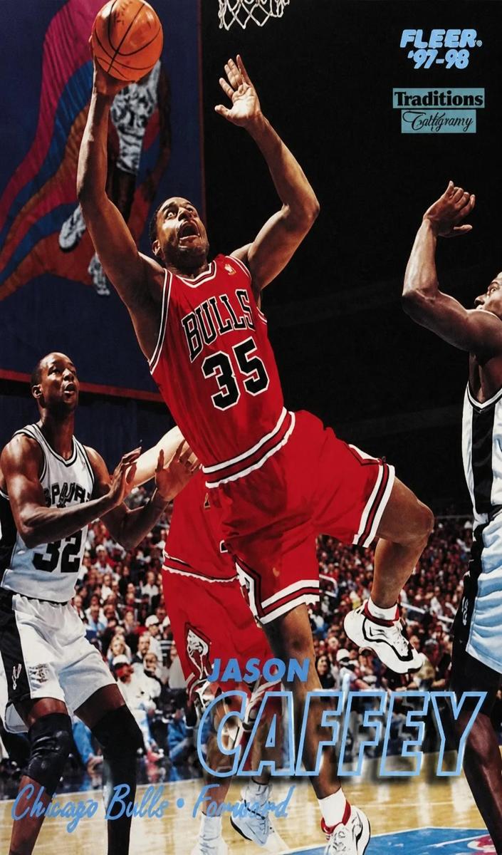 1997 Fleer Basketball Tiffany Jason Caffey #41