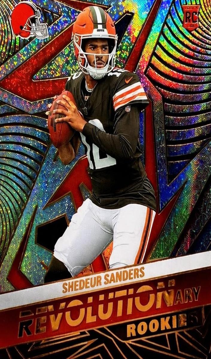 2025 Panini Revolution Football Neutron Shedeur Sanders #2 PSA 8
