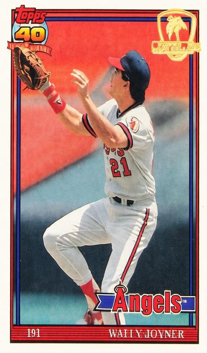 1991 Topps Baseball Wally Joyner #195