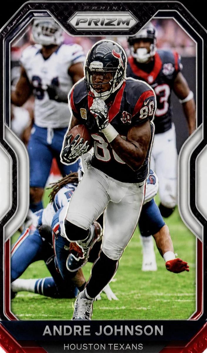 2020 Panini Prizm Football Red White and Blue Prizm Andre Johnson #82