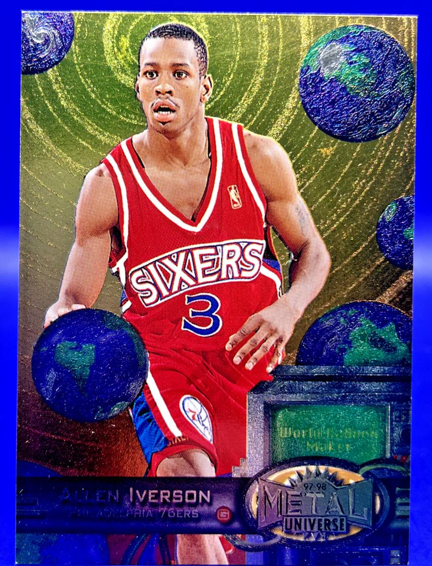 1997 Metal Universe Basketball Bronze Allen Iverson #20 PSA 10