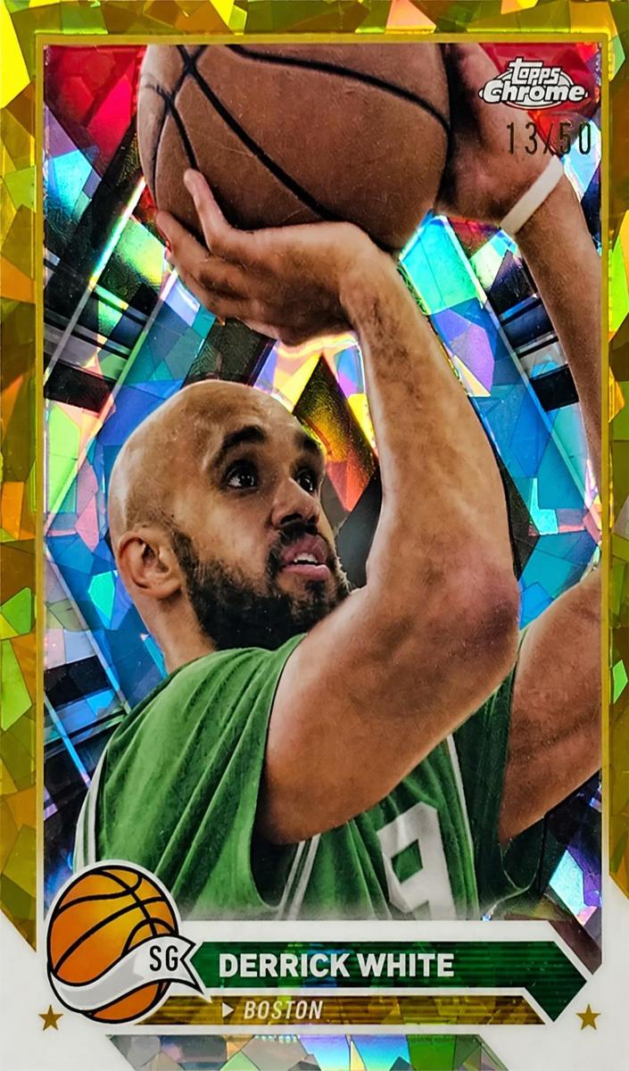 2023 Topps Chrome Sapphire Basketball Gold Derrick White #141