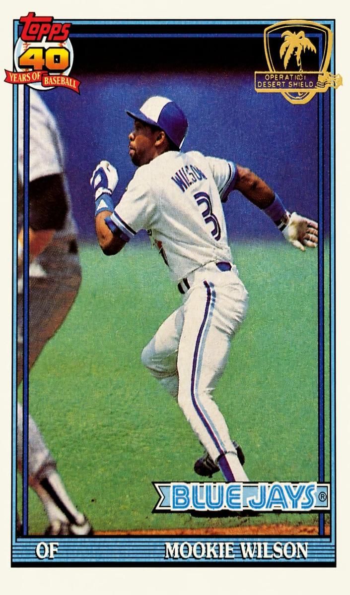 1991 Topps Baseball Mookie Wilson #727
