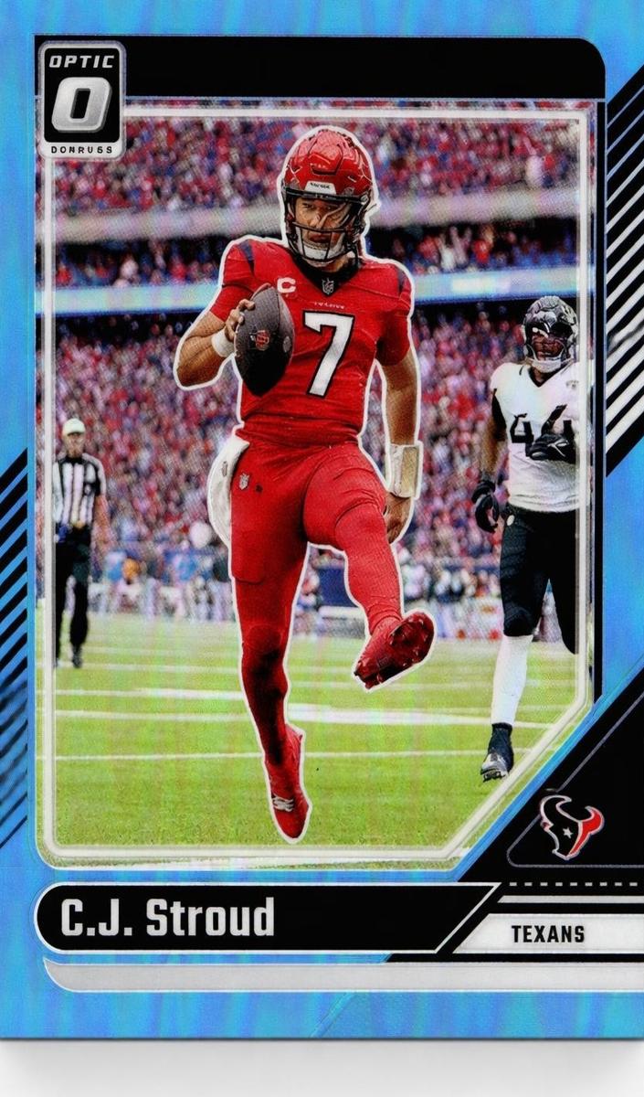 2024 Donruss Optic Football Aqua C.J. Stroud #76 PSA 9