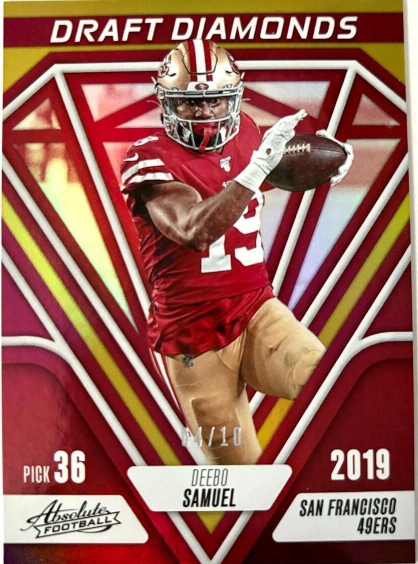 2023 Panini Absolute Football Spectrum Gold Deebo Samuel #DD-13