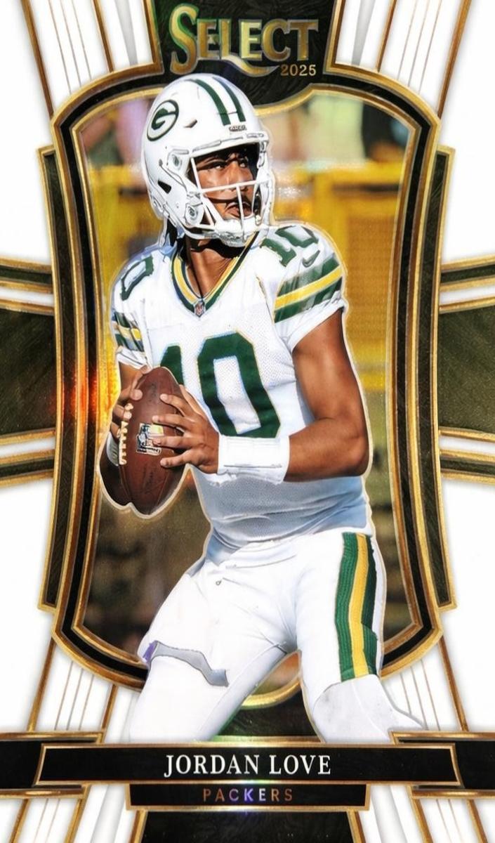 2025 Panini Select Football White Jordan Love #168 PSA 7