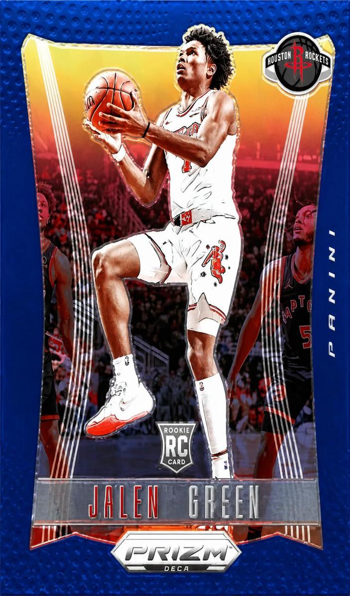 2023 Panini Prizm Deca Basketball Blue Amen Thompson #294 PSA 9